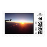 Sunset at 30,000 feet postage