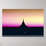 Sunset at Ananda Temple, Pagan Print