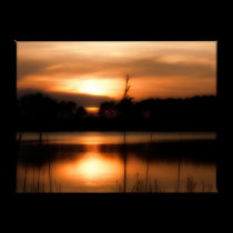 Sunset at Assawoman posters