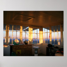 Sunset at Bald Butte Lookout Print