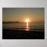 Sunset at beach print