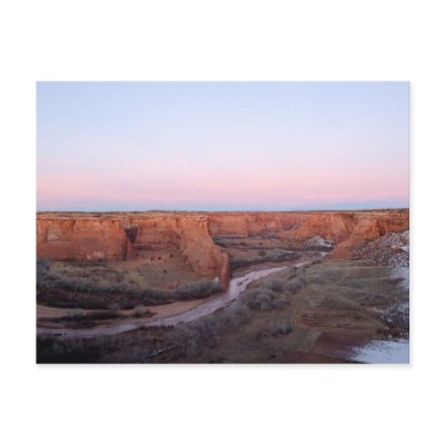 Sunset at Canyon de Chelly Postcard by blumenthalphoto