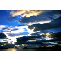 Sunset at Chief Cove, Kodiak National Wildlife Ref photo sculptures