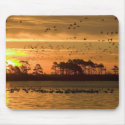 Sunset at Chincoteague Wildlife Refuge Virginia Mousepads