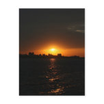 Sunset at Danshui, Taipei County, Taiwan Post Cards