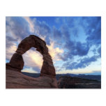 Sunset at Delicate Arch Postcard