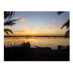 Sunset at Fatnas Island, Siwa Oasis, Africa Post Cards