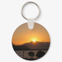 Sunset at Fisherman's Wharf keychains