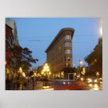 Sunset at Gastown Vancover BC posters