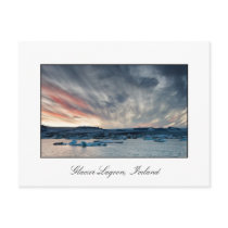 Sunset at Glacier Lagoon 2010 postcards