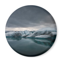 Sunset at Glacier Lagoon magnets