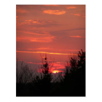 Sunset at Hidden Meadow Inn Postcard