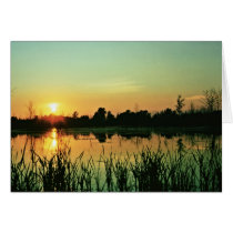 Sunset at Iroquois National Wildlife Refuge cards by animalpark Sunset at Iroquois National Wildlife Refuge cards