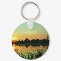 Sunset at Iroquois National Wildlife Refuge keychains by animalpark Sunset at Iroquois National Wildlife Refuge keychains