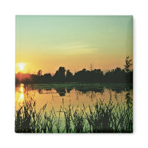 Sunset at Iroquois National Wildlife Refuge magnets by animalpark Sunset at Iroquois National Wildlife Refuge magnets