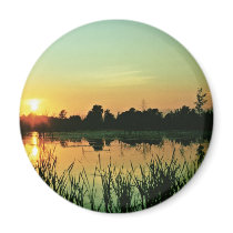 Sunset at Iroquois National Wildlife Refuge magnets by animalpark Sunset at Iroquois National Wildlife Refuge magnets