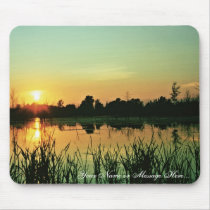 Sunset at Iroquois National Wildlife Refuge mousepads by animalpark Sunset at Iroquois National Wildlife Refuge mousepads