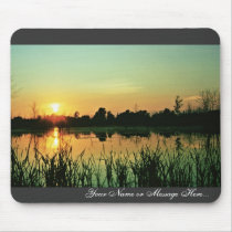 Sunset at Iroquois National Wildlife Refuge mousepads by animalpark Sunset at Iroquois National Wildlife Refuge mousepads