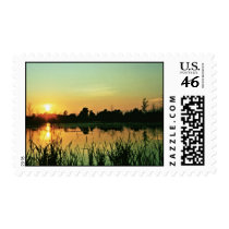 Sunset at Iroquois National Wildlife Refuge Stamp