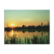 Sunset at Iroquois National Wildlife Refuge postcards