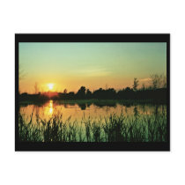 Sunset at Iroquois National Wildlife Refuge postcards
