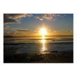 Sunset At Low Tide Business Card Template