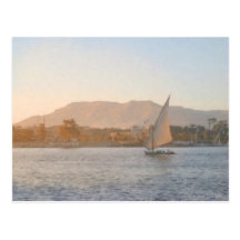 Sunset at Luxor Postcard