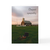Sunset at Njardvik church cards