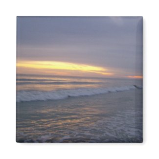 Sunset at Oak Island magnet