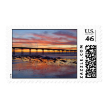 Sunset at Ocean Beach postage