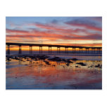 Sunset At Ocean Beach Postcards