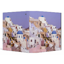 Sunset at Oil, Santorini 2 3 Ring Binders