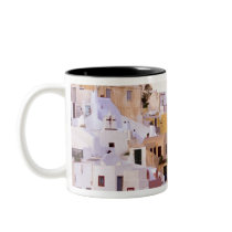 Sunset at Oil, Santorini 2 Coffee Mugs