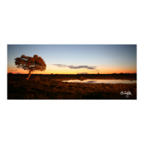 Sunset at Okakuejo posters