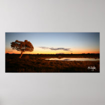 Sunset at Okakuejo Posters