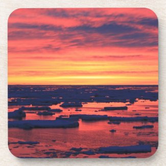 Sunset at Palmer Station Drink Coasters