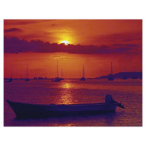 Sunset at Puerto la Cruz, Venezuela Flyers