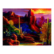 Sunset at Red Rock Posters and Prints by naturetees Sunset at Red Rock Posters and Prints