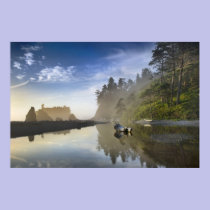 Sunset at Ruby Beach, Olympic National Park, posters
