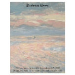 Sunset at Sea by Pierre Auguste Renoir Letterhead Design