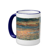 Sunset at Sea by Pierre Auguste Renoir Coffee Mugs