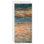 Sunset at Sea by Pierre Auguste Renoir Personalized Rack Card