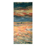 Sunset at Sea by Renoir, Vintage Impressionism Art Personalized Rack Card