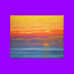 sunset at sea canvas prints