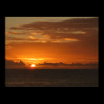 Sunset at Sea Poster Print