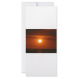sunset at sea custom rack card