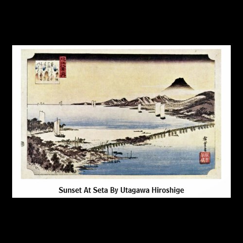 Sunset At Seta By Utagawa Hiroshige (???? Posters