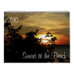Sunset at the Beach 2010 Wall Calendar