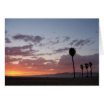 sunset at the beach. card