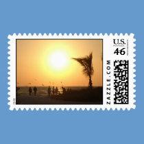Sunset at the Beach stamps